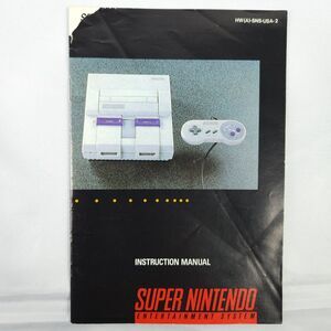 SNES Super Nintendo Entertainment System Console Instruction Manual *ONLY*